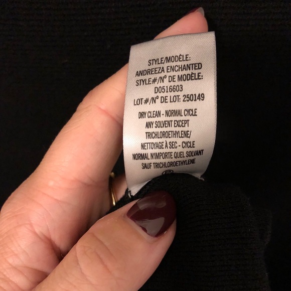 Theory Ribbed Black T-shirt dress - Picture 6 of 6